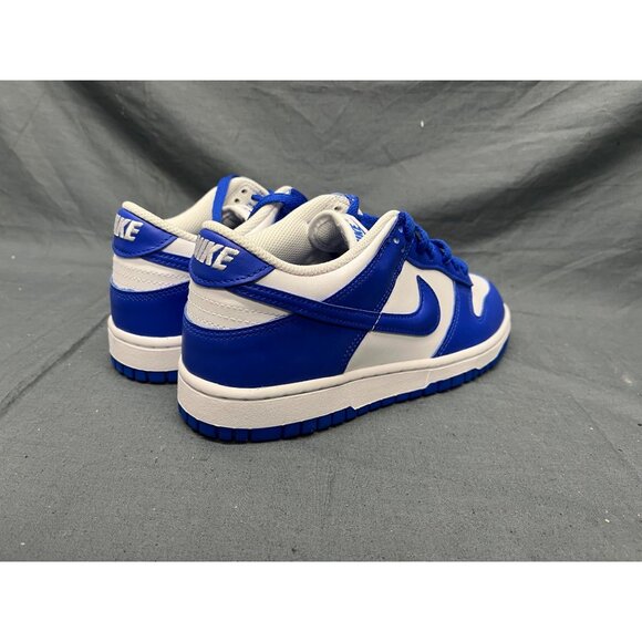 Nike Boys Dunk Low (GS) Sneakers Leather White Hyper Royal Size 7 NEW NO BOX! - Picture 7 of 11